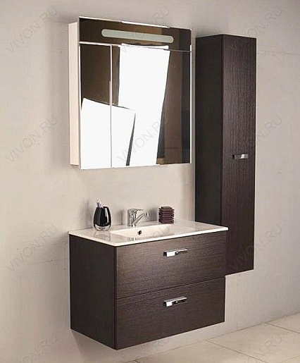 Roca Тумба с раковиной Victoria Nord 80 венге – фотография-4